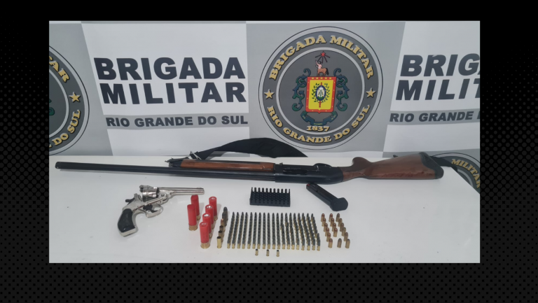 3º BPAT – Brigada Militar apreende armas e munições em Guaporé
