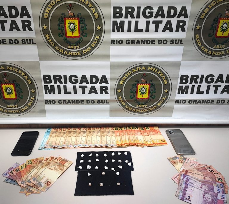 Brigada Militar apreende drogas e dinheiro em Guaporé