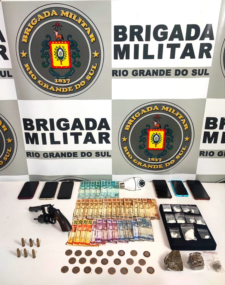 BRGADA MILITAR PRENDE HOMEM POR TRÁFICO DE DROGAS E POSSE IRREGULAR DE ARMA DE FOGO EM GUAPORÉ-RS